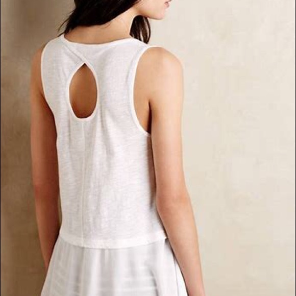 Anthropologie Tops - Anthropologie Little yellow button tank top